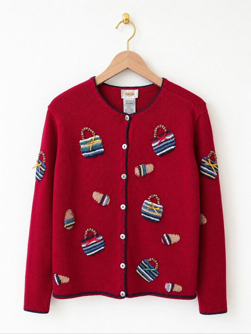 Talbots Vintage Knit Cardigan Size Small